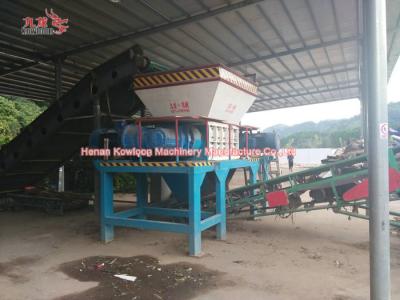 China Agriculture Waste Household Garbage Shredder Machine For Municipal Solid Waste for sale