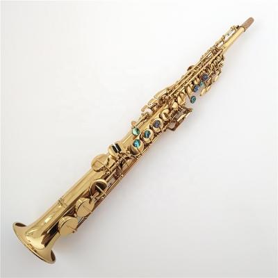 China Gold lacquer based on the brand vi model straight soprano saxophone for sale