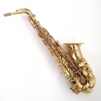 China Bb model saxophone new model vi alto brass based main hardware gold lacquer imported from Germany no F# high key for sale