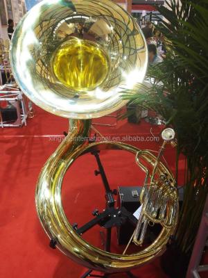 China Professional Gold Lacquer Sousaphone Model Won Championships Bronze Medal for sale