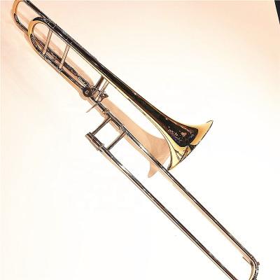 China Gold Lacquer Bb/F Master Modulated Professional Tenor Trombone for sale