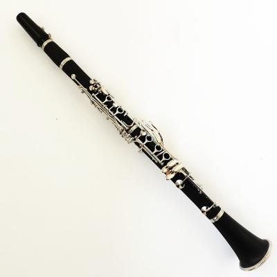 China Professional Wooden Clarinet 4 Different Dimension Barrels 18key Add Lower Common Eb Lever Bb Professional Clarinet for sale