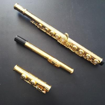 China Gold Plated C Tone 16 Open Hole To Accept OEM French Key Groove for sale