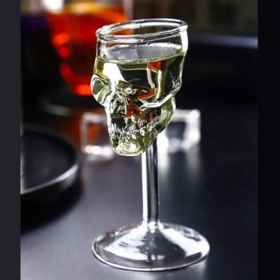 China New Skull Shape Glass Cup Cocktail Glass Cup Classic/Postmodern Master Spirits Glass for sale