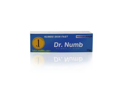 China Dr numb 10g numb fast stongly affective for permanent makeup tattoo cream anesthetic cream for waxing anti allergic for sale