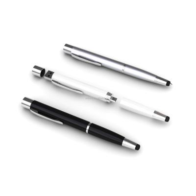 China Metal 3 Ballpoint Pen 1Touch Emergency Power Bank Multifunctional Stylus Pen Filling Bank To Mini for sale