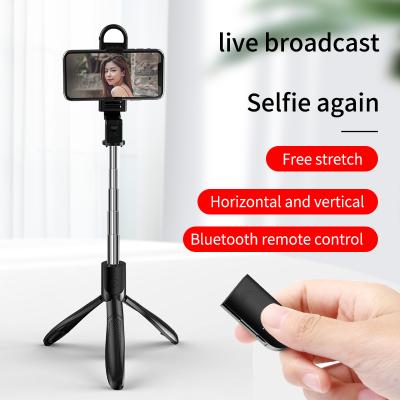 China Hot sale factory direct 360 degree rotatable selfie stick fold with remote LED for sale