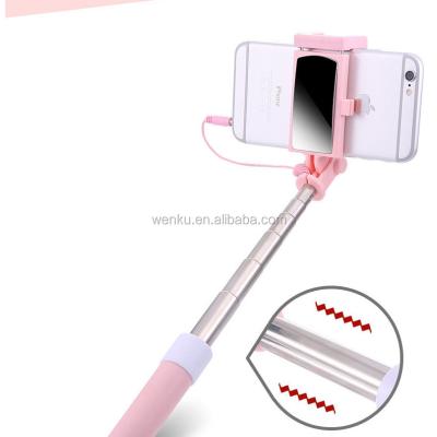 China 2017 new mini digital camera wholesale rear view mirror selfie cable stick for sale