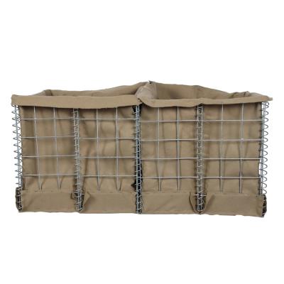 China Military Welded Gabion Mesh Gabion Hesco Barrier Welded Defensive Bastion for sale