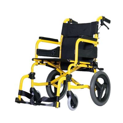 China 100kgs Rear Wheel Foldable Small Backrest Outdoor Wheelchair For Seniors for sale