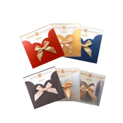 China European Style Stocked Foreign Butterfly Paper Invitation Cards And Envelopes Printed For Christianing for sale