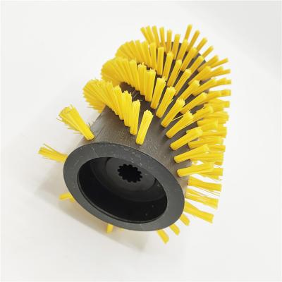 China Sustainable Customized Nylon Sweep Brush Roller For Artificial Grass Power Brush Parts for sale