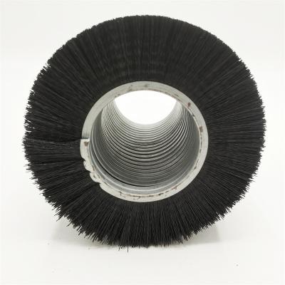 China Wholesale Deburring Cleaning Plastic Cylindrical Spiral Brush for sale