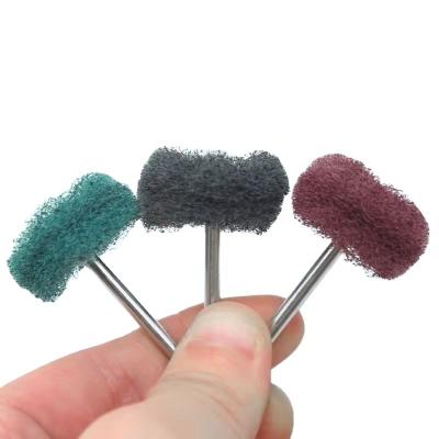 China Nylon Abrasive Fiber Scrubbing Pad Wheel Polishing Cleaning Polishing Brush for sale