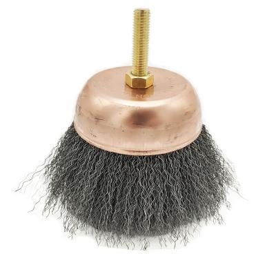 China Cleaning+Polishing Steel / Industrial Brass Wire Drill Brush For Polishing for sale