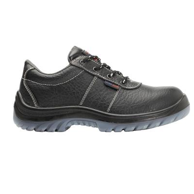 China Genuine Leather Steel Toe Steel Toe Industrial Safety Shoes with PU+TPU Outsole for sale