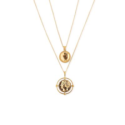 China New Style Vintage Environmental Protection Zinc Alloy Pendant Women Chain Necklace for sale