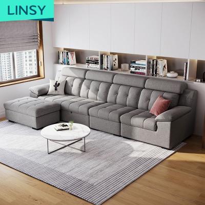 China Couch Lounge Combination Sofa Set 7 Seater Foldable Reconfigurable Deep Seating Sectional Corner Sofa for sale