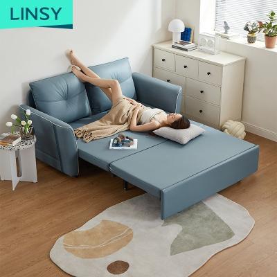 China Linsy's Other Blue Lightweight Sleep Room Furniture Sofa Cum Bed G013 Extension 2 Seater Sofa Beds Thailand Folding Living for sale