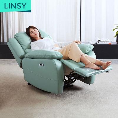 China Foshan Living Room Furniture Leather Arm Single Function Electric Recliner (Height) Chair Sofa for sale