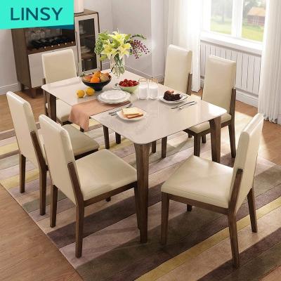 China High Quality Hot Selling Luxury Wood (Other) Adjustable Types Dining Table Sets For Home for sale