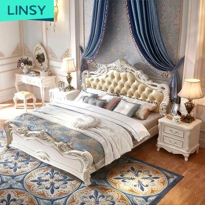 China European Style Carving Palace Double 1.8 Meter Modern Bedroom Mattress Nightstand Single Bed Set European Furniture Wedding Bed for sale