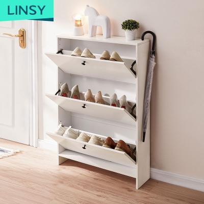 China Linsy Modern Wooden Style Adjustable Giant Shoe Box Shoe Box Linsy Modern Revolving Cabinet (Other) Online For Home JF1N for sale