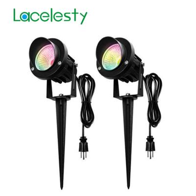 China 220V 110V 24V 12V Garden Spotlight Landscape Lights 10W 12W RGB LED Landscape Lawn Lamp APP Control LED Garden Lights for sale