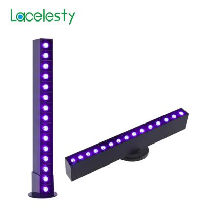 China Hotel 27W LED Wall Wash Strobe Light IP54 Power Cord Switch Light Bar Black Black Wall Wash Stage Light UV Hotel for sale