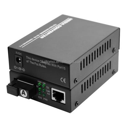 China FTTH Gigabit Media Converter GS-03 10/100/1000M FTTH Media Converter Manufacturer 1310/1550nm Fiber Ethernet Media Converter for sale