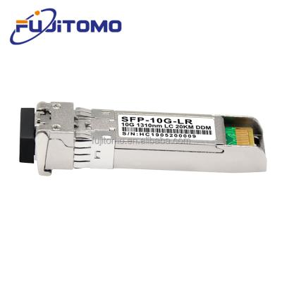 China FTTH SFP+-LR-20 SFP+ Transceiver Module 1310nm LC 20KM DDM Duplex Compatible Huawei ZTE CISCO 10G SFP+ Module for sale