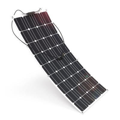 China Waterproof Monocrystalline Flexible Solar Photovoltaic Panel Camping 120W For RV for sale