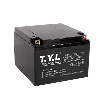 China 12V 24AH solar power system sealed lead acid backup battery for medical equipment for sale