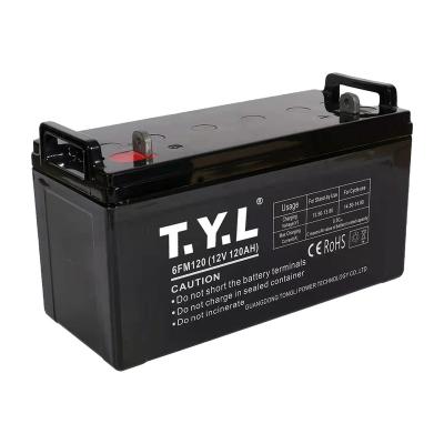 China Solar Powered System 12V 120AH SLA Storge Battery For Uninterruptible Power Supply for sale