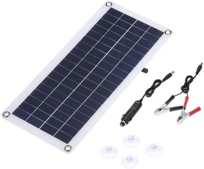 China TYL 12W 18V Portable Polysilicon Solar Panel For RV Roof Boat DC5V/DC12V 12W Double Output Dual USB Interface 435*200*3MM for sale