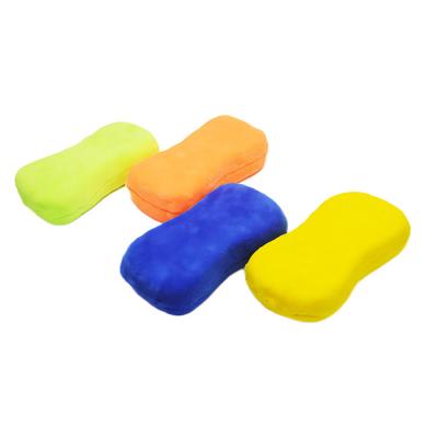 China Microfiber+sponge Multi-function Coral Fleece Colorful car detailing cleaning block microfiber washing sponges for sale