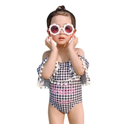 China 2021 Kids Breathable Baby Girl Swimwear Beach One Piece Swimsuit for sale