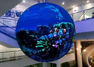 China Indoor Full Color LED Sphere Screen Customized Size LED Ball Global Shape LED Video Wall for sale