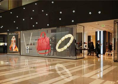 China P3.91mm P7.8mm Transparent LED Screen Indoor Glass LED Screen Glass LED Video Wall for sale