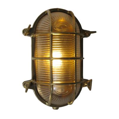 China Marine Nautical Wallpack Solid Brass Half Moon Oval Eyelid Large Led Circular Glass Bulkhead Glass Bulkhead for sale