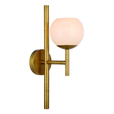 China Modern Round Milk Wall Light Sconce Lights Bathroom Sconces Vintage Glass Rod Sconce for sale