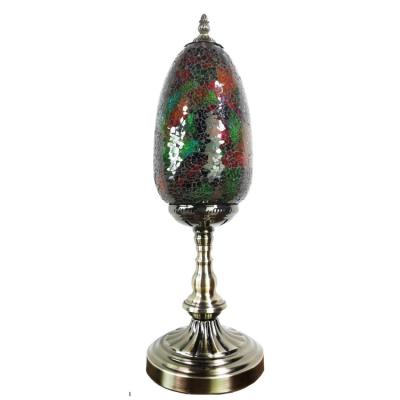 China Turkish Handmade Mosaic Glass Shade Glass Mood Decoration Table Lamp for Living Room Bedroom Restaurant Cafe Hotel for sale