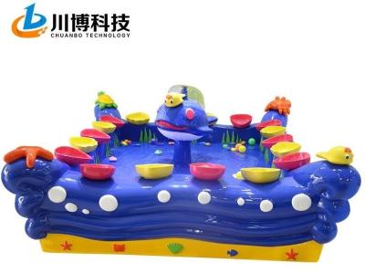 China Cartoon Blue 3D Fishing Pond Game Machine With Small Shark OEM ODM Service for sale