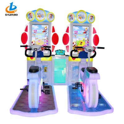 China Bright Color Bike Racing Arcade Machine Hardware Material For Two Players for sale