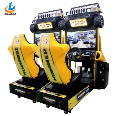 China Yellow Electronic Racing Arcade Machine / Car Driving Arcade Machine for sale