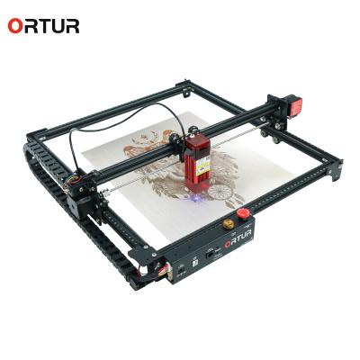 China Air Cooled Ortur 2 Pro PVC Stainless Steel Mini Cnc Printer 40W Acrylic Laser Engraving Machines for sale