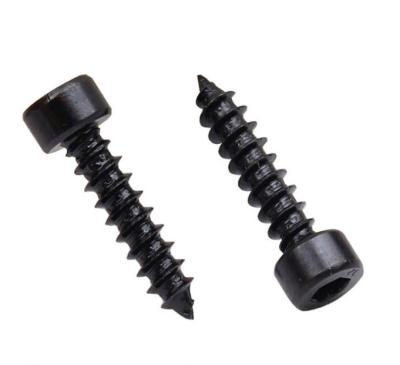 China Automotive Industry Grade 8.8 Hexagon Black High Strength Socket Self Tapping Screw With M2-M6 Cylindrical Cup Head Hex Socket Self Tapping for sale