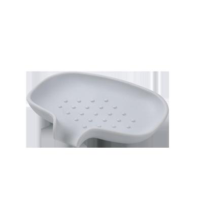 China Soap Dry Easy Dry Multifunctional Household Non-porous Silicone Soap Box Table Top Toilet Drainage Box Soap Box for sale