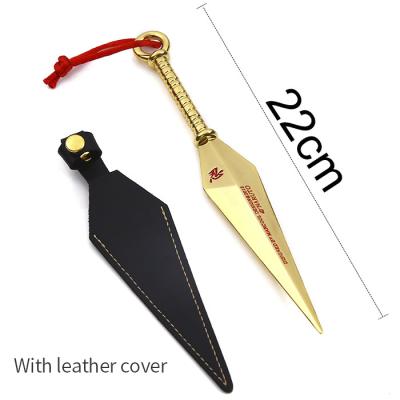 China Wholesale custom high quality japan metal ninja kunai weapon with leather cover for sale