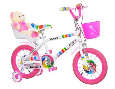 China Kids Bike Kids Bike 12 14 16 18 Inch Kids Bike Training Wheels Girls Bike with Doll Carrier for sale